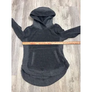 Alo Yoga Charcoal Grey Fleece Lined Hoodie Sweatshirt Women Size Small thumbnail 5