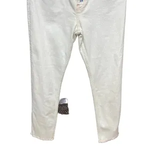 Maje Acid Wash Straight Leg Jeans White Denim Size 40 / US‎ 8 thumbnail 5