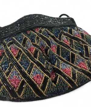 Vintage Beaded Bag Black thumbnail 5
