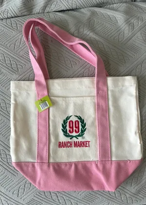 Pink mini tote bag from 99 ranch market thumbnail 1