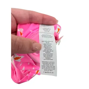 AERIE Printed High Waist Bikini Bottom Pink Small‎ NEW NWT thumbnail 4
