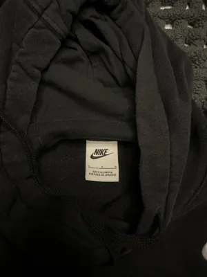 Nike Hoodie Sweatshirt Black Swoosh Logo thumbnail 2