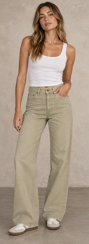 NEW SLVRLAKE Grace Wide Leg Jeans Size 25 thumbnail 1