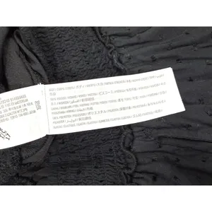 Hollister Black Smocked Skirty Shorts Small Swiss Dot Flowy Coquette Boho Pocket thumbnail 7