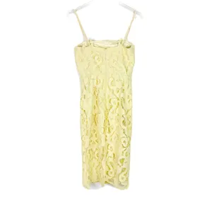 Bardot Lina Lace Sheath Dress Sleeveless Yellow Size 6 Small S EUC thumbnail 9