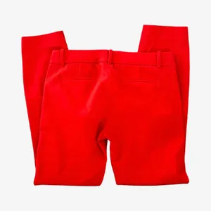 J.Crew Minnie Pants Women's 6 Tall Red Stretch Twill Preppy Work Quiet Luxury thumbnail 7