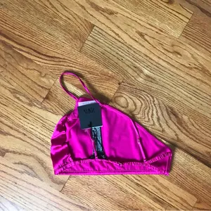 Zara Hot Pink Silk Crop NWT thumbnail 3