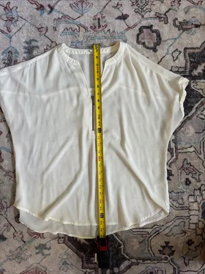 Maurices Cream Zip-Front Dolman Blouse thumbnail 2