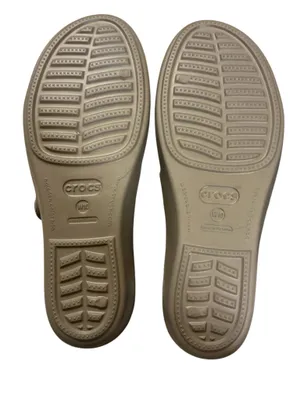 Crocs wedge strappy slip on sandals thumbnail 4