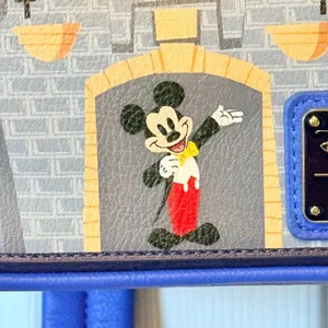 Disney Parks Loungefly Disneyland Sleeping Beauty Castle Fireworks Mini Backpack thumbnail 3