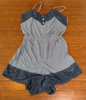 Gilly Hicks Sleep Chemise Women's Lightweight Cotton Modal Blend Sleep Romper XS thumbnail 1