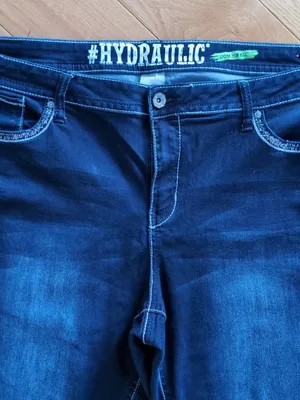 Hydraulic Emma Mid Rise Denim Stretch Dark Blue Jeans Womens Size 24W (41x31) thumbnail 4
