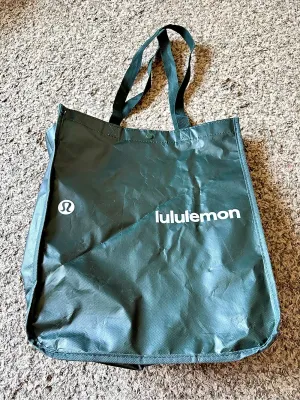 lululemon Reusable Shopping Bag Green Tote thumbnail 1