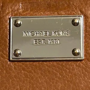 Michael Kors Brown Leather Wallet with Signature Nameplate thumbnail 2