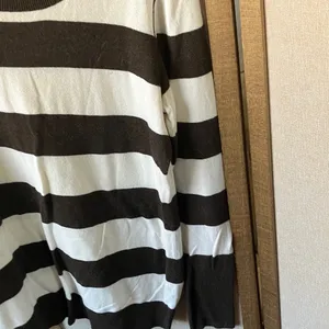 FINAL MARKDOWN GAP Chocolate striped Knit Pullover large thumbnail 6