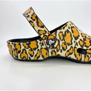 Disney Parks Animal Kingdom Mickey Mouse Leopard Print Crocs Clogs M8 W10 Travel thumbnail 8