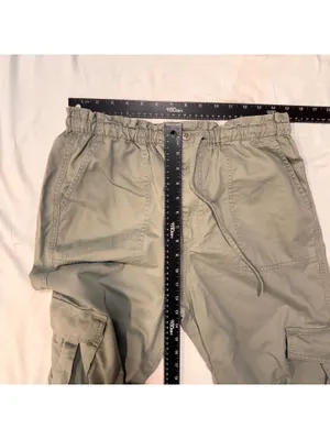 Abercrombie & Fitch Olive Green Cargo Pants M Military Streetwear Utility thumbnail 6