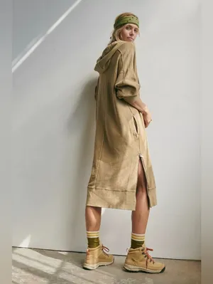 Free People Movement Spur Of The Moment Solid Hoodie Dress thumbnail 2