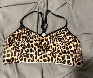 VS Pink leopard bra thumbnail 1