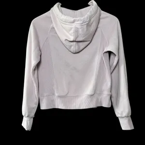 Daily Practice by‎ Anthropologie Hoodie XS Lilac Pink Cropped Sweatshirt Cozy thumbnail 7