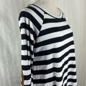 Reborn J Striped Long Sleeve Top with Brown Elbow Patches - Size Large thumbnail 6