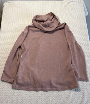 Burton Ellmore PO Cowl Neck Pullover Mauve Heathered Hoodie XL 19596 thumbnail 1