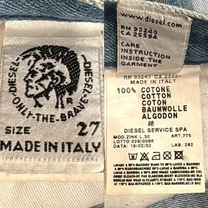 Diesel Zink Low Rise Bootcut Flare Jeans Light Wash‎ Faded Made in Italy Y2K 27 thumbnail 10