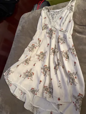 Lush Clothing Cream floral dress thumbnail 1