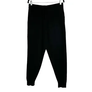 ZYIA Active Womens Black Soft n Warm Joggers Sz Large Ribbed Cozy Knit thumbnail 5