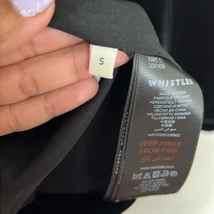 WHISTLES Black Velvet Oversized Blazer thumbnail 7