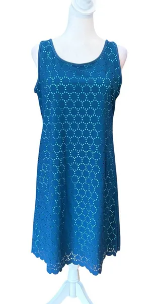 Title Nine Nimblene Illusion Laser Cut Stretch Athletic Dress Womens Medium thumbnail 1