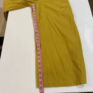 Lulus Mustard Stripe Wide Leg Jumpsuit XS Boho Button Front Romper thumbnail 7