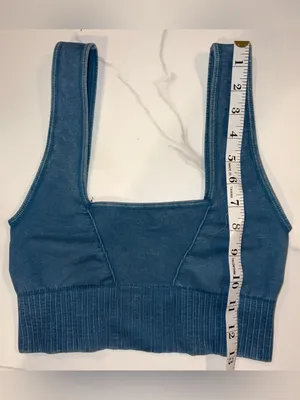 FP Movement Good Karma Square-Neck Bra Teal Size XS/S thumbnail 4