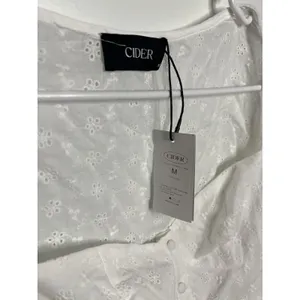 NWT! Cider Med White Long Sleeve‎ Corset Top Vtg style Cottagecore Whimsy thumbnail 2