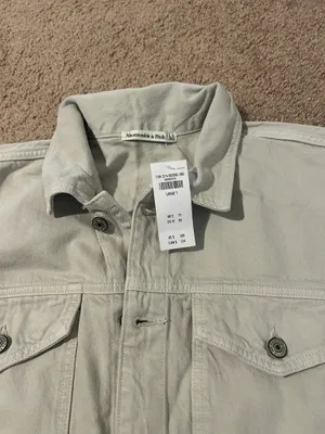 Abercrombie & Fitch Light Gray Shirt Dress thumbnail 2