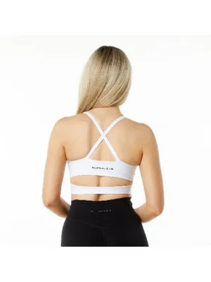 Alphalete SURFACE ALTITUDE BRA Women's Medium-Impact Single-Brushed White thumbnail 2