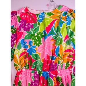 Baltic Born Women’s Large Zaniah Short Dress Floral Botanical Print Colorful New thumbnail 8