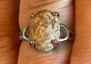 Brown potato gemstone ring size 8.5 thumbnail 9