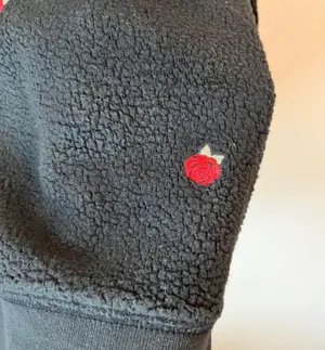 Victorias Secret PINK Embroidered Rose Oversized Crewneck Sweatshirt thumbnail 3