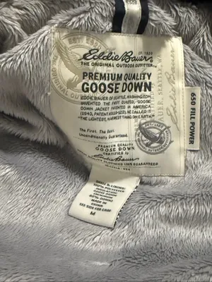 Eddie Bauer 650 Fill Down Vest Womens Blue M Hooded Ski Snow Puffer thumbnail 4