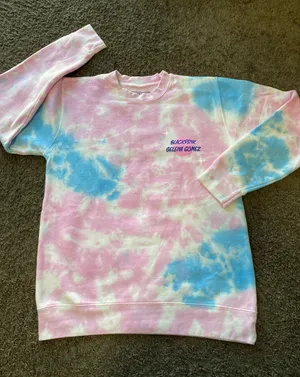Selena Gomez Black Pink X Tie Dye Sweatshirt M thumbnail 2