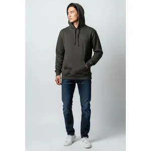 Arizona Jean Co Mens Sweatshirt Size XS Dark Gray Hoodie kangaroo Pockets Casual thumbnail 2