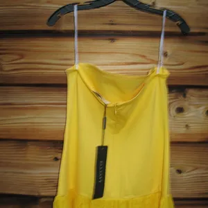 NWT Elliatt Yellow Strapless Gown Dress Size M thumbnail 11