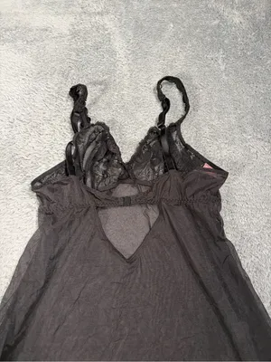 Victoria’s Secret Black Lace Slip Nightdress y2K medium thumbnail 13