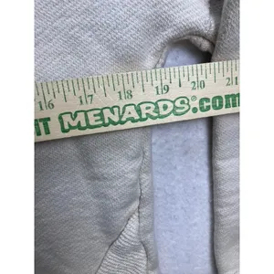 LIV Outdoor‎ Henley Sweatshirt Womens XS Cream Raw Hem Cotton Pullover Granola thumbnail 5