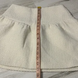 Meshki Wool Blend Cyrus Gathered Boucle Ivory Mini Skirt Size XS NWT thumbnail 12