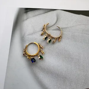 Tassel Gold Hoop Earrings for Women thumbnail 3