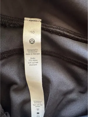 Lululemon Invigorate With Pockets High Rise 25” Black Size 10 NWT thumbnail 6