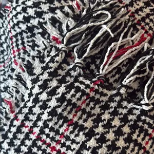 Style & Co. Houndstooth Fringe Scarf thumbnail 6