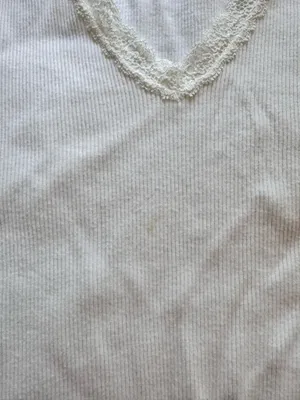 Brandy Melville White Lace Top thumbnail 3